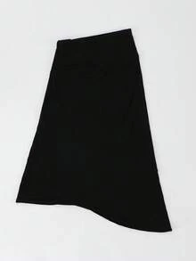 1件女款時尚素色彈性包下巴內頂帽頭巾，即穿式內頂帽，舒適耐穿不悶熱，百搭適用於四季 - 267-黑色 - 查看 7