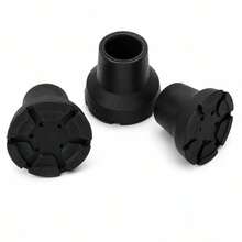 Non-Slip Rubber Tips For Canes Kit With 3 Units - Negro - Ver 10
