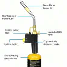 Professional Propane Mapp Blow Torch Welding Soldering Brazing Gas Plumbing Tool - VJA0341 - View 10