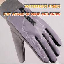 Men's Thermal Fleece Gloves, Winter Motorcycle Riding Windproof Anti-Slip Touchscreen Gloves - Men's - View 5