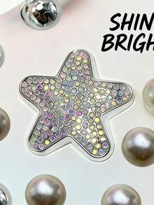 20pcs DIY Shoe Decor, Heart Star Bowknot Pattern, Beach Bohemian Style, (ABS Resin) Metal Chain, Beach Vacation, Suitable For Slippers High Heels Sandals Sneakers - Multicolor - View 3