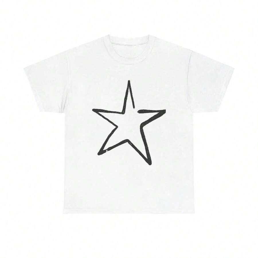 1 camiseta grunge con pentagrama, ocultista, brujería, pagana, wicca, magia, arte oscuro, 180g, 100% algodón - Blanco 3 - Ver 1
