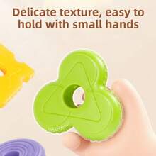 Stackable Hamburger Spinning Toy, Interactive Sensory Building Puzzle, Stress Relief Desktop Game For All Ages - Multicolor - View 4