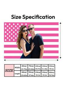 1pc Customized American Flag Tapestry, Personalized Tapestry, Outdoor Customized Tapestry, Can Add Your Own Pictures/Text, Suitable For Indoor And Outdoor, Washable, Lightweight And Breathable, Durable, Fun And Cute, Full Of Love, Unique Customized, Personalized, Ideal Gift For Boyfriend, Girlfriend, Dad, Mom, Home Textile, Create Christmas Home Atmosphere, Breathable And Soft - Multicolor - View 9