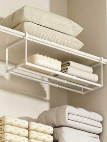 1pc Expandable Shoe Rack - Space-Saving Metal Storage Organizer With Adjustable Shelves, Classic Design Suitable For Home And Office, No Assembly Required, Shoe Storage Organizer, Shoe Cabinet - Multicolor - View 9