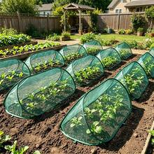 1pc New Foldable Insect & Bird Proof Plant Cover, Large Space Foldable Home Gardening Seedling Cover, Plant & Vegetable Windproof, Sunshade Net/Cover, Portable Storage, Includes Ground Stakes, Can Secure Plant Cover - Multicolor - View 5