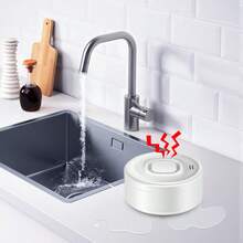 100dB WiFi 水漏感測器 智慧家居漏水偵測器 淹水警報器 溢水安全防護 支援 Tuya App (2*AAA 電池不含) - 白色 - 查看 6