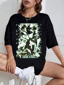 Shirt, Sweater, Hoodie, Ozzie & Fizzarolli, Hazbin Hotels, Unisex Cartoon Print T-Shirt, Gift For Hellaverse Fans, New For 2026, Ozzie Fizzarolli Unisex T-Shirt Suitable For Plus Sizes, Tarot Ca - Black - View 1