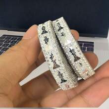 0.8cm*92cm 水鑽亮片珠飾閃亮飾邊，自黏式水晶裝飾條，適用於汽車內飾、禮品、衣物及DIY手工藝 - 國際棋元素 - 查看 5