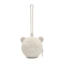 Silicone Pacifier Storage Bag Cute Cartoon Bear Design Stroller & Diaper Bag Decoration Durable Easy To Clean Newborn Accessories Essential - Multicolor - View 15