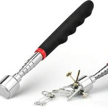 16lb Schwerlast Teleskop Magnetischer Greifer mit Magnetspitze - Verstellbares Magnetisches Bergungswerkzeug für Muttern, Bolzen, Schrauben, Schlüssel, Metallsplitter - Metalloberflächen, Werkstatt und täglicher Gebrauch, langanhaltend Magnetstab - 16 Pfund Glatze - Übersicht 11
