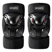 2pcs Outdoor Sports Protective Gear Set, Motorcycle Knee Pads And Elbow Pads, Real Person CS Riding Roller Skating Protective Equipment Set, Suitable For Cycling, Mountaineering, Climbing, Skiing, Ice Skating, Indoor Sports And Various Tactical Competitions - A - View 1