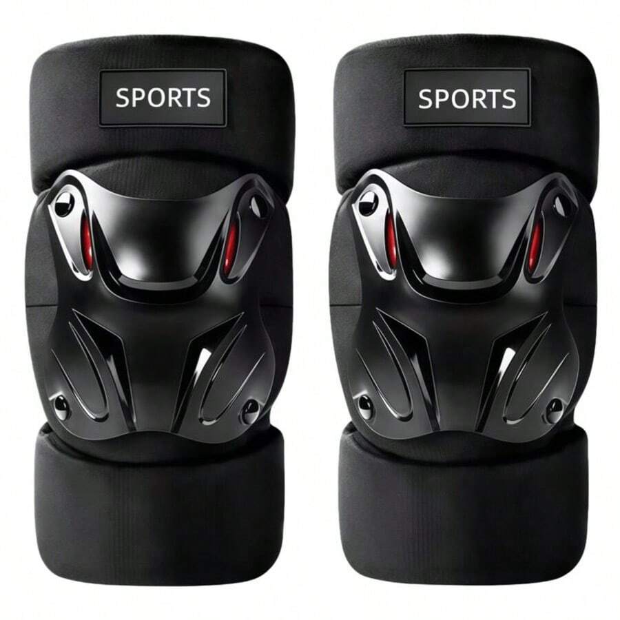2pcs Outdoor Sports Protective Gear Set, Motorcycle Knee Pads And Elbow Pads, Real Person CS Riding Roller Skating Protective Equipment Set, Suitable For Cycling, Mountaineering, Climbing, Skiing, Ice Skating, Indoor Sports And Various Tactical Competitions - A - View 1