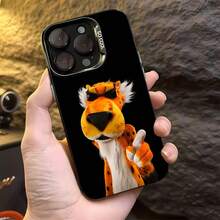 Gafas de sol geniales con temática de Chester Cheetah naranjafunda de teléfono Fundas compatibles con ,Apple,VIVO,OPPO,,, y Honor.Fabricadas en silicona TPU,ofrecen protección contra golpes y caídas. - Negro - Ver 4