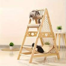 Torre De Madera para Gato Árbol para Gatos con 2 Postes - como en la imagen - Ver 2