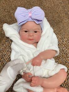 18 Inch Reborn Baby Boy Elijah Full Body Soft Silicone Doll, Handmade Open Design, Realistic Newborn, Suitable For Companionship And Gifts (Anatomically Correct) - Reborn Doll - View 7