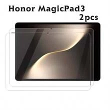 2 piezas Protector de pantalla de vidrio templado de alta definición para Honor Magicpad 2/ MagicPad 3/MagicPad4 Tablet, anti-caídas, anti-rayones, protector de pantalla de vidrio templado, compatible con varios diseños de fundas, instalación fácil y rápida - transparente - Ver 10
