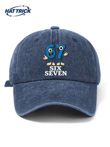1頂 67SIX SEVEV 印花復古棒球帽 中性款 爸爸帽 時尚男帽 可調節頭圍 適合各種頭型 百搭卡車帽 適合日常通勤、街頭、戶外運動、海邊度假、健行、出遊 - C - 查看 16