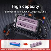 Lampu Kepala Pancing Fluorescent Ultra Terang, 4 Mode, Dapat Diisi Ulang USB, Baterai 18650, Tahan Air - lampu depan - View 9