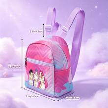 Adorable Demon Pop Hunter Design Schoolbag, Cute Cartoon Mini Backpack,Kawaii Cartoon Backpack, Cute Shoulder Bag, Backpack - Multicolor - View 3