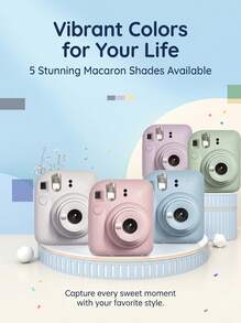 FujiFilm Cámara instantánea Instax Mini12 | Disparo instantáneo, sistema de exposición automática, corrección de paralaje, cuerpo portátil de 306 g, lente giratoria para cambiar de modo, recarga de flash en 7 segundos, fácil de usar para principiantes. Cámara instantánea Mini12. - Ver 4
