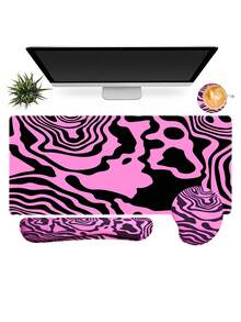 Game Mouse Pad Set, 4Pcs Large Table Pad+Wrist Mouse Pad+Keyboard Pad+Coaster, Non-Slip Rubber Base, Waterproof, Suitable For Office And Games - View 11