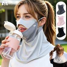 mohuan Women's Sun Protection Face Mask, Everyday Sunshade, Full-Face UV Protection Face Mask, With Mesh Eye Mask, Convenient Drinking Design, 3D Fit, Suitable For Outdoor Activities, Sun Protection, Cycling, Driving, Summer Accessories, Outdoor Cycling Sunshade. - Multicolor - View 2