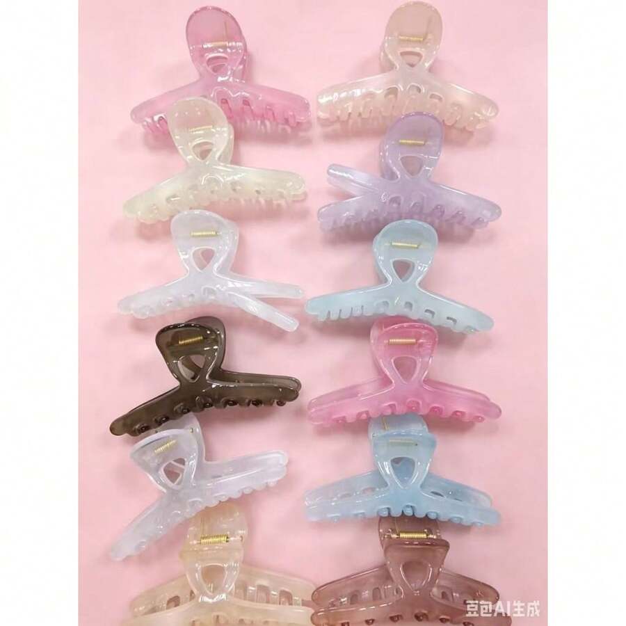 Kit Of 18 Cute Korean Women's Hair Clips (11cm) - Set Of 18 Models - 1803 - 查看 1