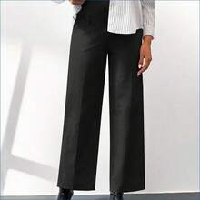 HENG
  Pantalones casuales sueltos de pierna ancha con bolsillo y cintura ajustable de unicolor para maternidad - Albaricoque - Ver 11