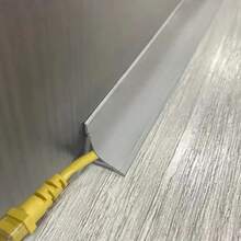 1pc 2m PVC Self-Adhesive Floor Trim And Edging - Multifunctional Inner Edge Protector With Hidden Cable Channel - A - View 5