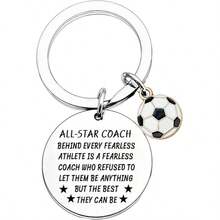 Stainless Steel Pendant With Sports Style Design, World Cup Football Pattern, Dual-Use Keychain And Decoration, Wear-Resistant And Scratch-Resistant, Also Suitable As Pet Collar Accessory To Create Personalized Pet Tag - Multicolor - View 7