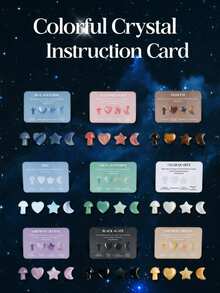 2pcs/Set (0.8 Inch Heart-Shaped Crystal + Card) Polished Healing Stone, Meditation Balance Pocket Gem, Mother's Day Love Gift Bulk Pack - Specified Color - View 8