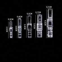 Approx. 50pcs Mini Transparent Plastic Photo Clips - Multi-Functional Clothespins, Suitable For Clipping Photos, Cards, Towels And Socks - Ideal For Clothesline Accessories And Home Decor - Clear - View 4