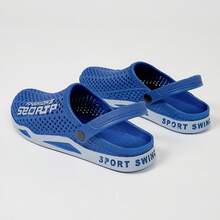 Men's Dual-Purpose Slippers, Anti Slip And Cool Slippers, Summer Beach Outdoor Perforated Shoes - Breathable,Casual Cool Slippers - 藏蓝色 - 查看 3