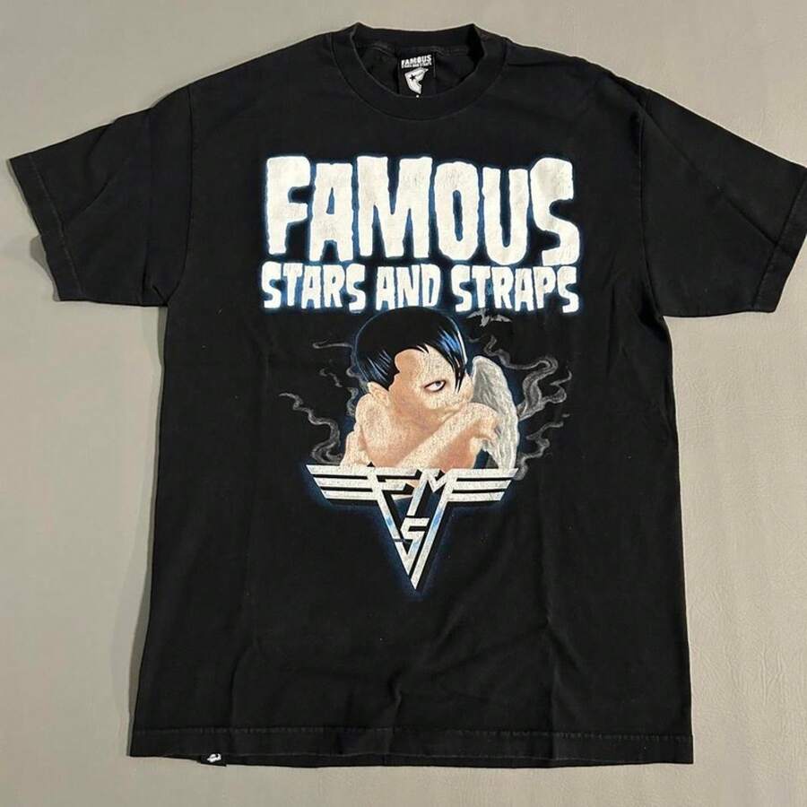 Estrellas y Franjas Famosas de los años 2000 - Negro - Ver 1