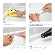 1pc 2m PVC Self-Adhesive Floor Trim And Edging - Multifunctional Inner Edge Protector With Hidden Cable Channel - A - View 9