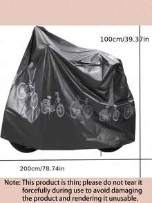 Universal Heavy Duty Vehicle Cover, Waterproof Rainproof UV Protection Cover, Durable Fabric Protective Cover, Suitable For Bicycles, Electric Bicycles, Motorcycles, Scooters, Suitable For All-Weather Outdoor And Garage Use. - Multicolor - View 10