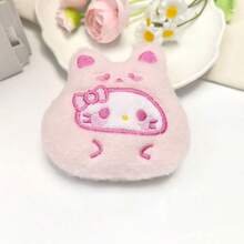 1 Pc Head Cover Plush Toy Backpack Accessory Birthday Gift Valentine's Day Gift Souvenir Keychain Small Pendant - Multicolor - View 4