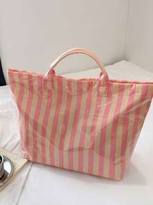 1 Stück personalisierte transparente gestreifte Tragetasche, wasserdichte PVC-Strandtasche mit großer Kapazität, anpassbarer Name/Buchstaben-Muster, Sommer-Strandurlaub-Schwimmtasche, Brautjungferngeschenk, Brautparty-Tasche, Hochzeitsgeschenk, Damen-Mode-Handtasche, Reise-Aufbewahrungstasche, Pool- und Strand-Essential, Geburtstagsgeschenk, Geschenk für die beste Freundin, Muttertagsgeschenk, Sommerurlaubs-Accessoire - Verschiedenfarbig - Übersicht 8