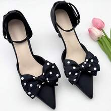 2pcs New Detachable Handmade Fabric Bow Shoe Clips Decor Accessories For High Heels And Sandals Fashion Shoe Flowers - Multicolor - View 7