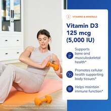 Pure Encapsulations Vitamin D3 125 Mcg (5,000 ) - Supplement To Support Bone, Joint, Breast, Heart, Colon, And Immune Health* - With Vitamin D - 120 Capsules - 120 片裝(1 包) - 查看 3