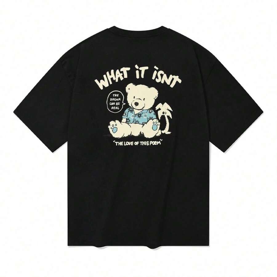 1 Piece Bold X Mark T-Shirt Grunge Punk Rock Rebellious Statement Aesthetic Minimal 180g 100% Cotton - 黑色 4 - 查看 1