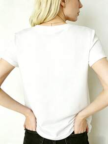 Women T-Shirts - White - View 4
