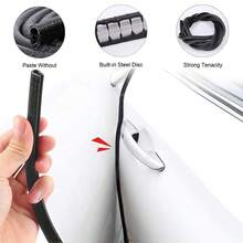 12M Car Door Boot Edge Protector Strip Trim U Shape Guard Seal Rubber Black UK - VJF0273 - View 9
