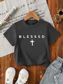 3pcs Tween Boy Set - Printed T-Shirt, Soft And Comfortable Fabric, Suitable For Boys Outdoor Sports, Daily Wear, Street Style, Campus Style, Fashionable Casual Top For Boys In Spring And Summer - Black - View 4