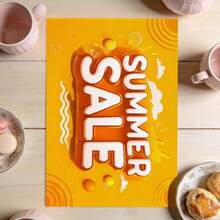 1/2/4/6/8PCS Summer Themed Placemats, 18"*12"(45*30cm), 2 Styles Happy Summer Boho Plant & Summer Bright Yellow Design, 100% Polyester Waterproof Stain Heat Resistant Machine Washable Table Mats For Home Restaurant B&B - Multicolor - View 10