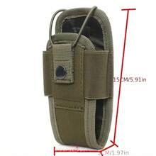 Outdoor Tactical Walkie Talkie Storage Pouch - Multifunctional Phone And Radio Holster, Tactical Waist Bag, Protective Case - Multicolor - View 5