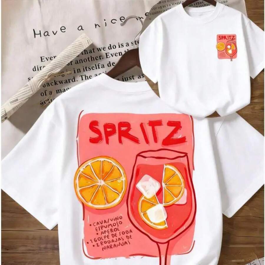 Women's Short Sleeve Crew Neck T-Shirt, Basic Casual Blouse Ideal For Back To School, Youth Clothing, Soft Touch, Comfortable And Versatile For Everyday Wear - 白色 - 查看 1