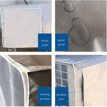 1pc All-Season Air Conditioner Outdoor Unit Cover, Full Coverage Hollow Design, Waterproof & Dustproof, Suitable For School, Office, Home, Travel And Storage, Household Essential, Halloween, Christmas - Multicolor - View 6