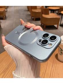 1 Piece Magnetic Phone Case, Magnetic Induction Slim Phone Case, Compatible With IPhone 15/15Pro/15Plus/15ProMax - 銀色 - 查看 8